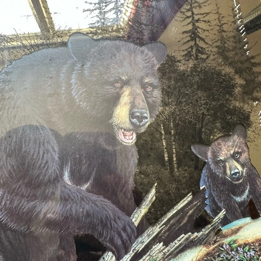 Miller High Life Black Bear Mirror Plaque Sign Wisconsin Wildlife Series Beer